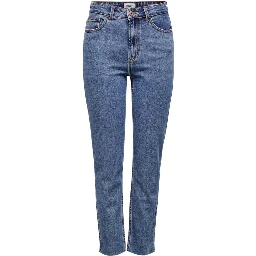 Blue Cotton Mom Jeans