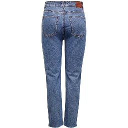 Blue Cotton Mom Jeans