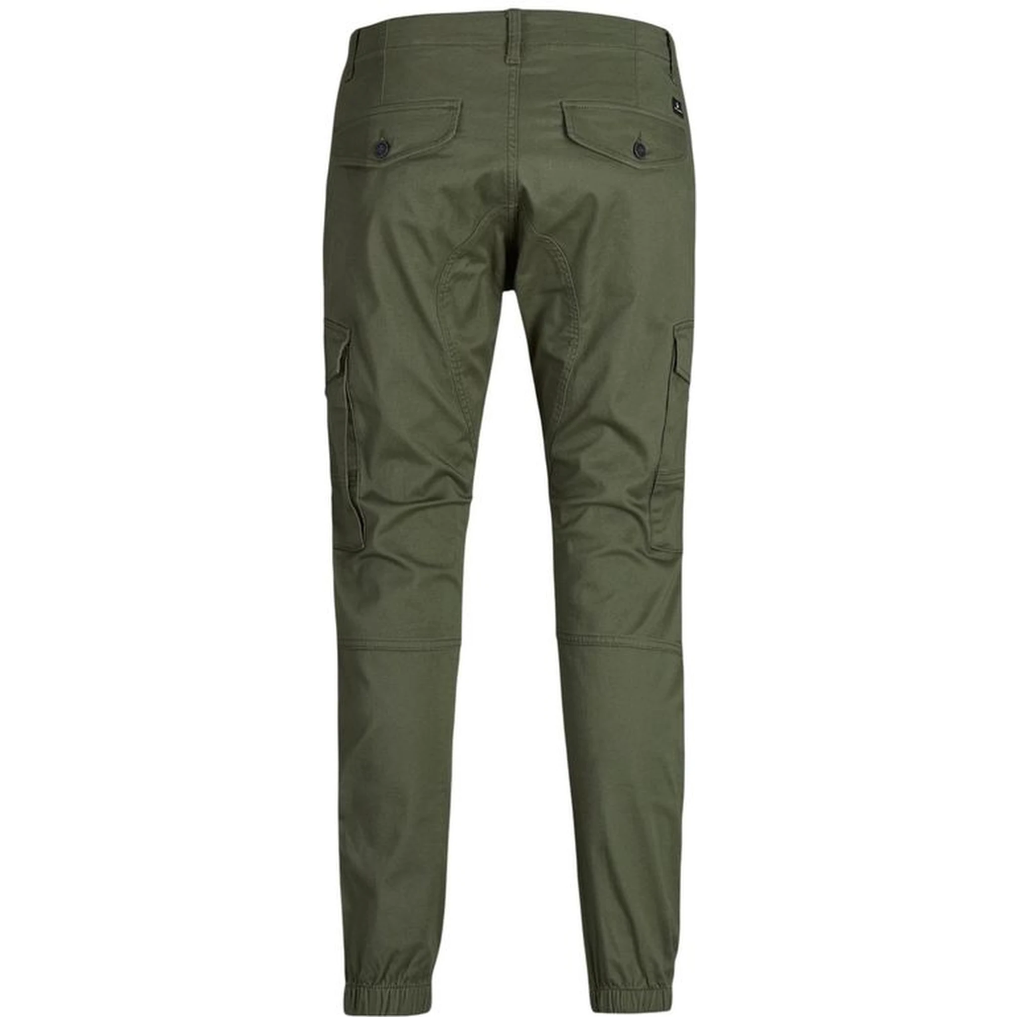 Green Cotton Skinny Pants