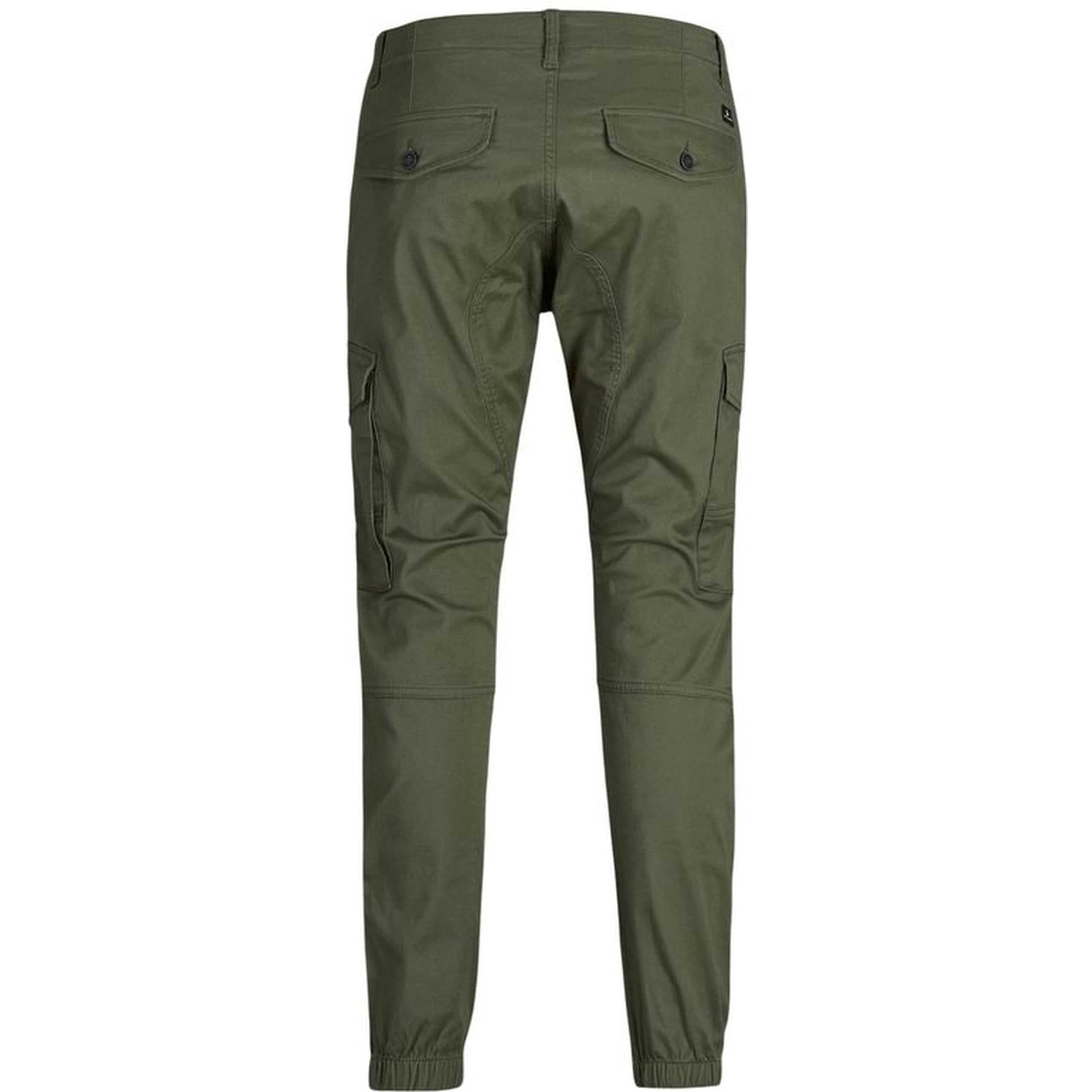 Green Cotton Skinny Pants