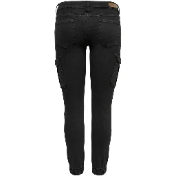 Black Cotton Skinny Pants