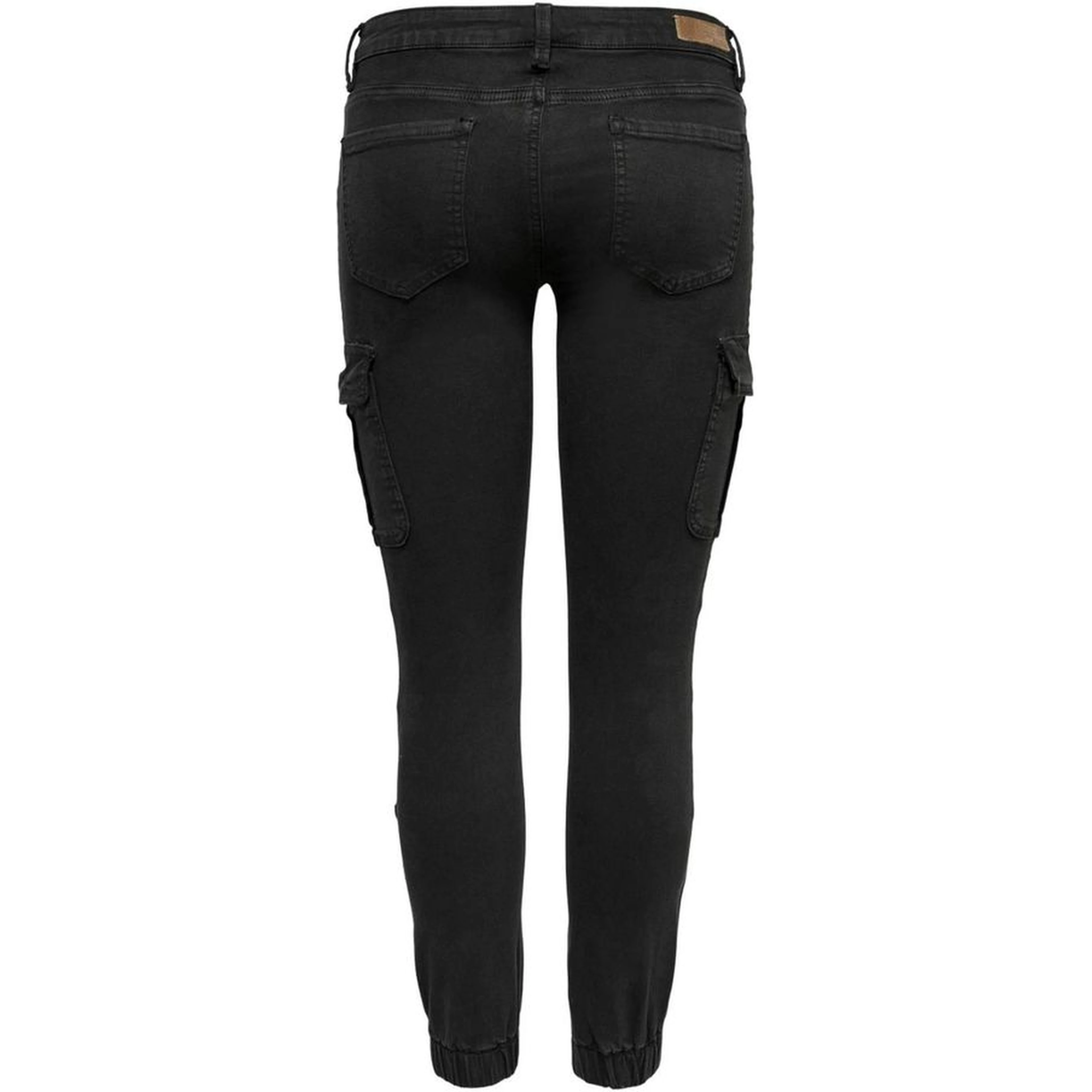 Black Cotton Skinny Pants