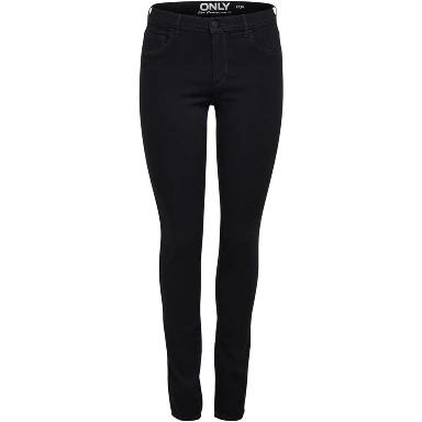 Black Viscose Skinny Jeans