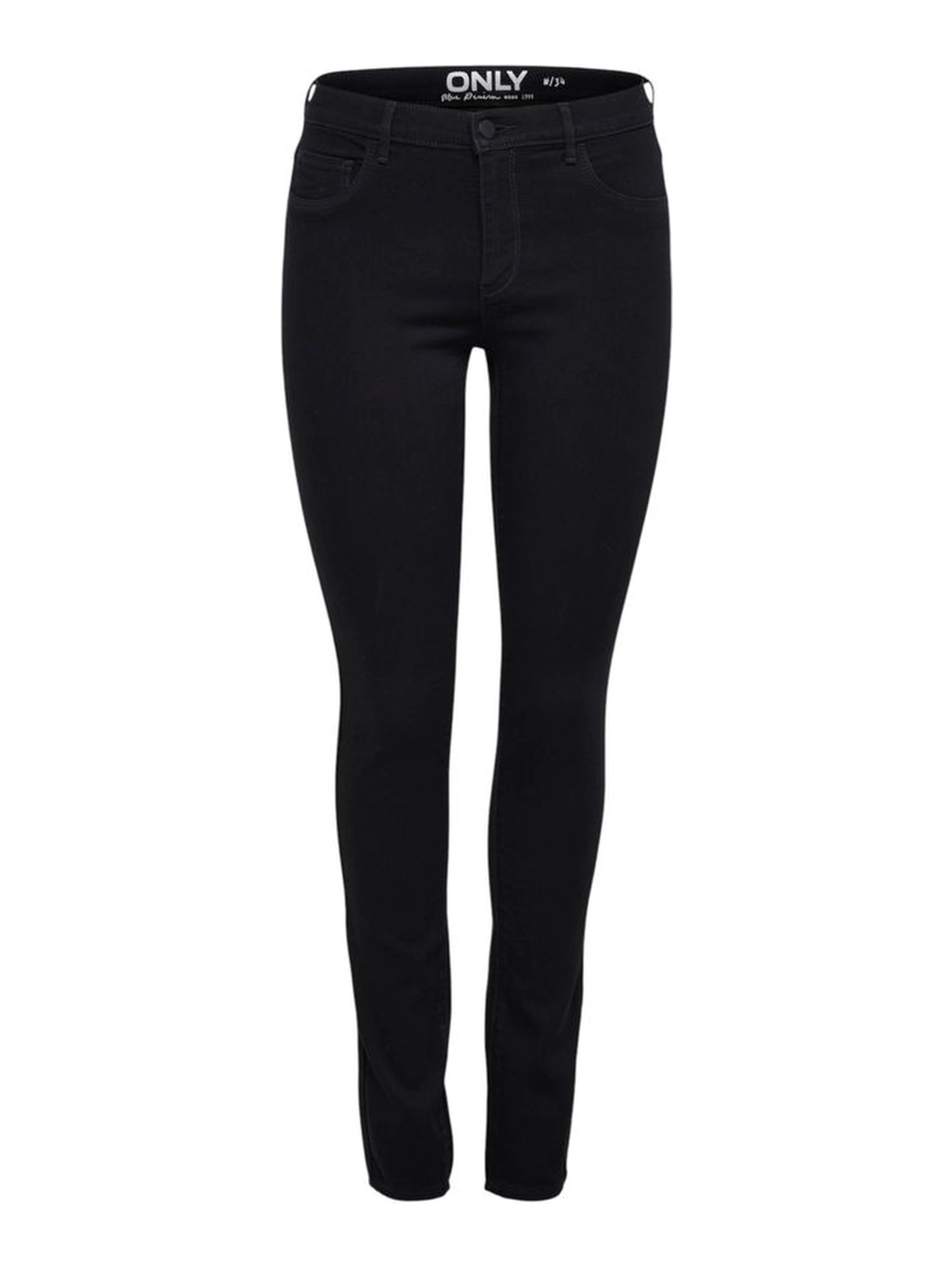 Black Viscose Skinny Jeans
