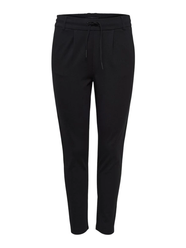 Black Viscose Casual Pants