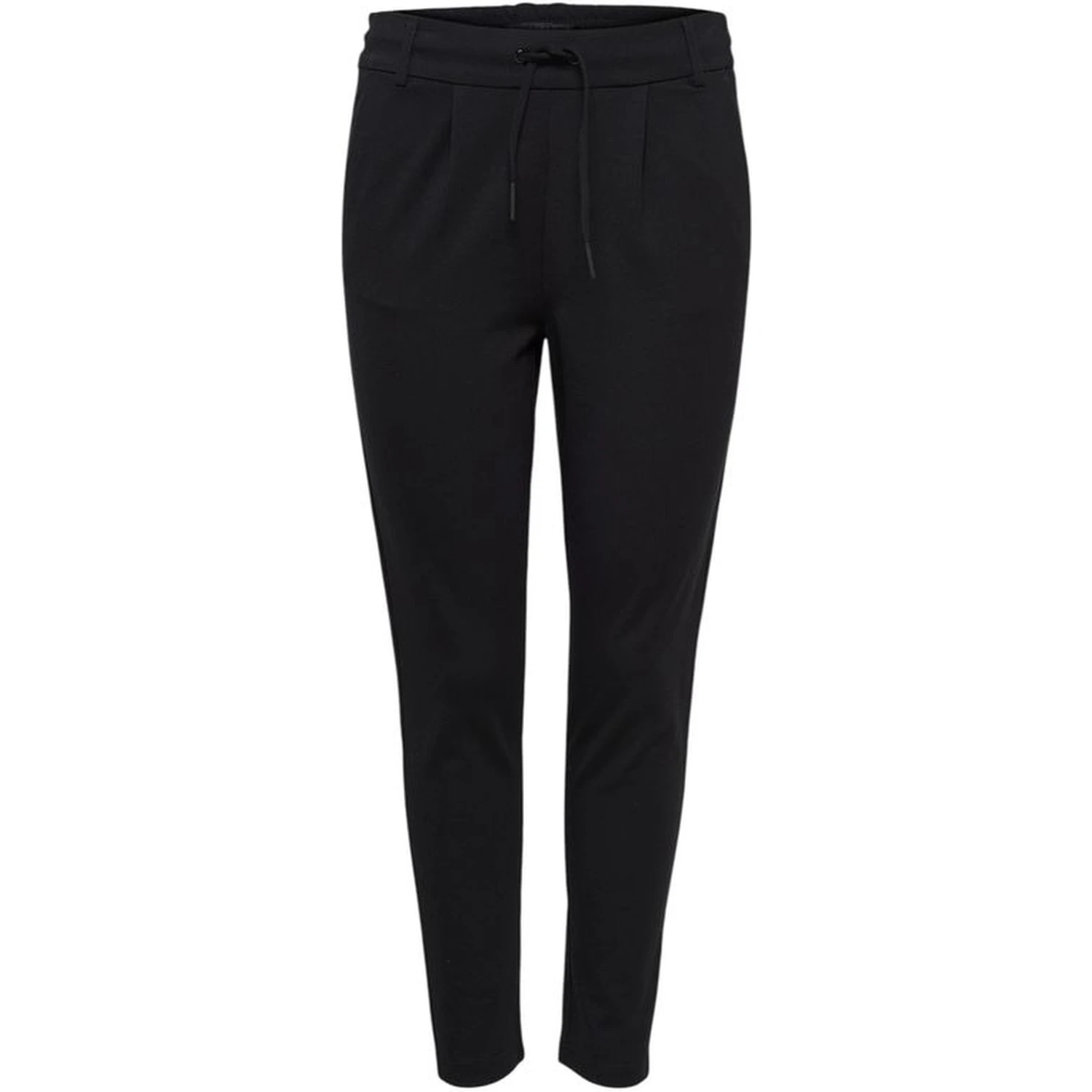 Black Viscose Casual Pants