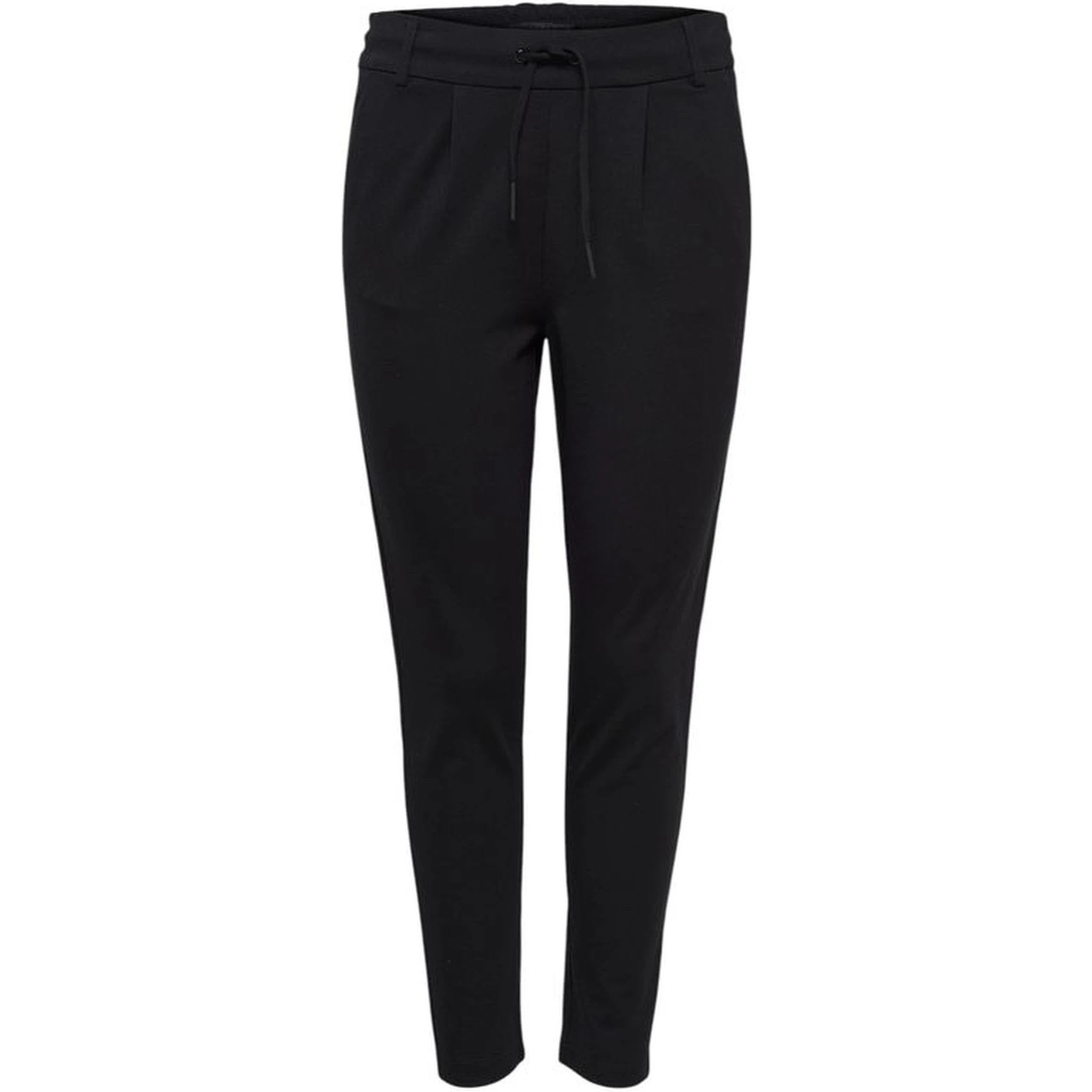 Black Viscose Casual Pants