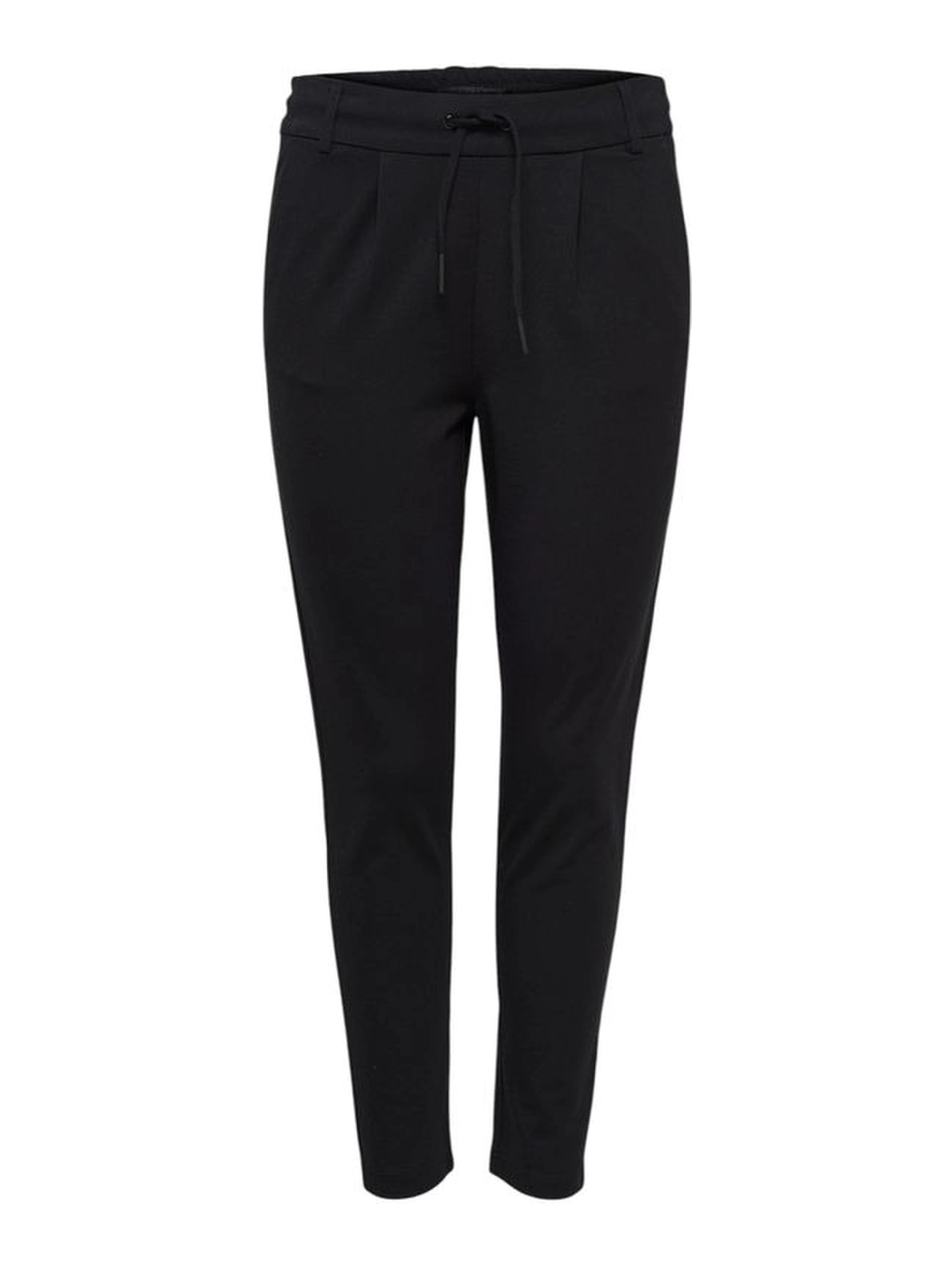 Black Viscose Casual Pants