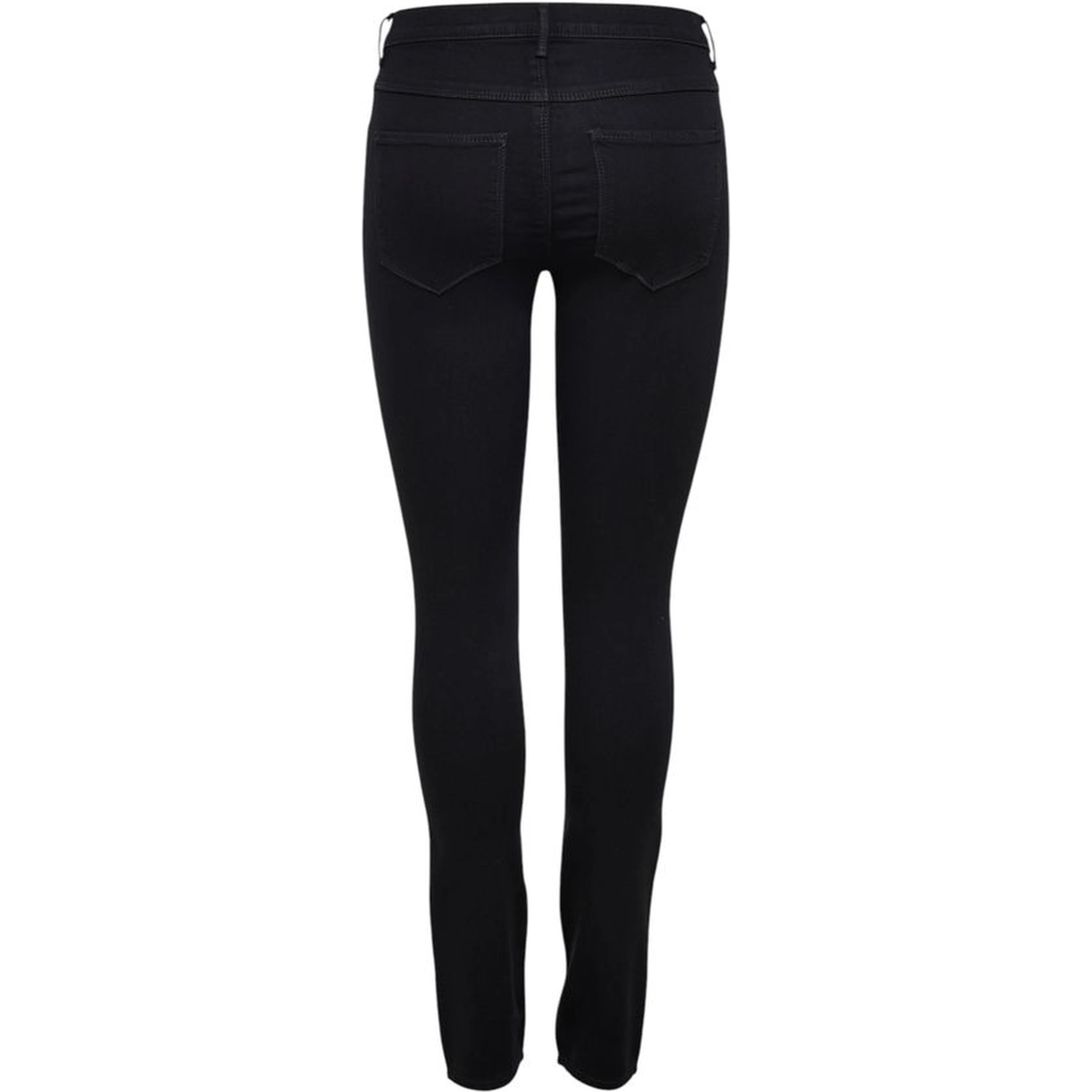Black Viscose Skinny Jeans