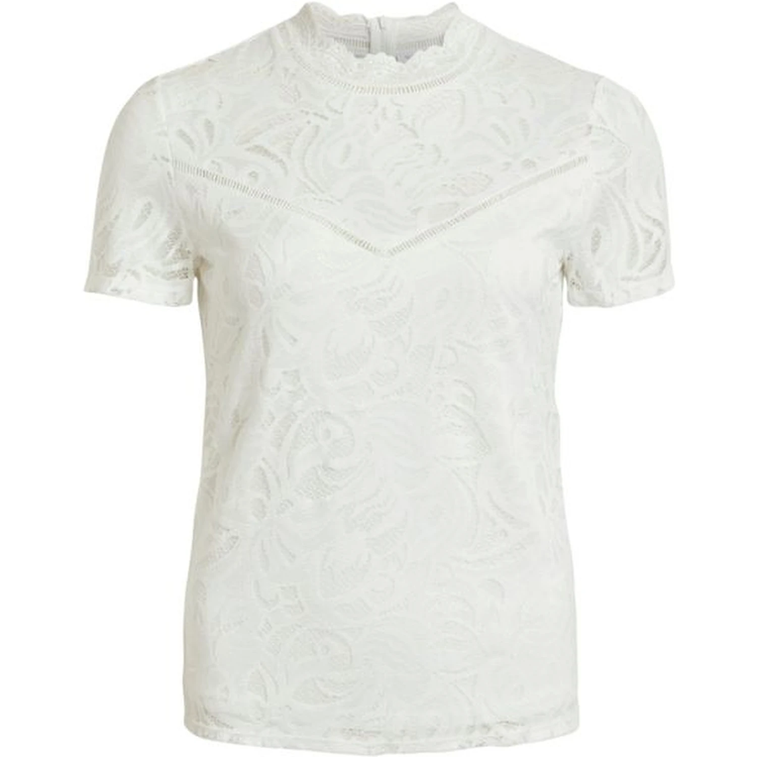 Cream Polyamide T-Shirt