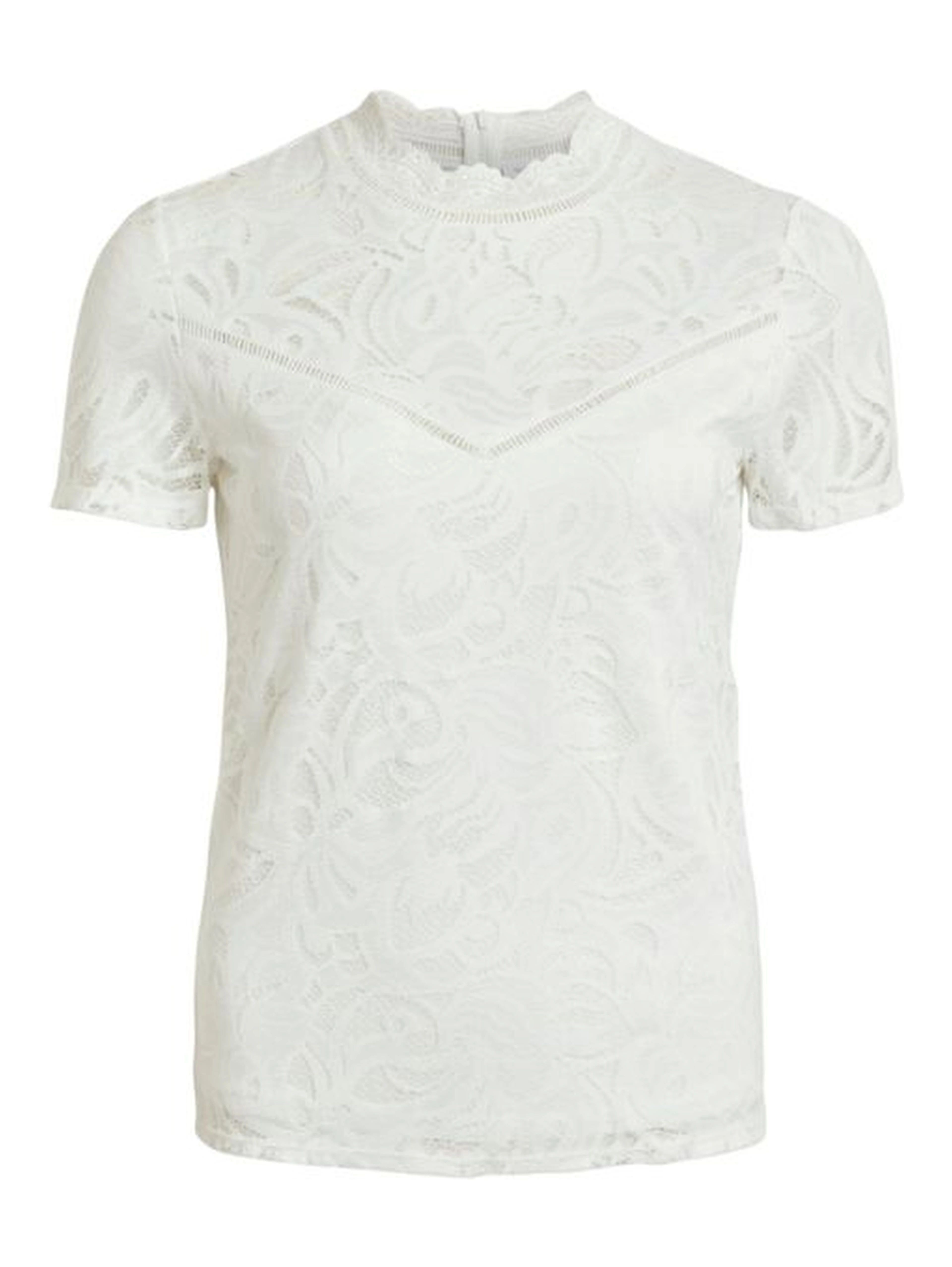 Cream Polyamide T-Shirt