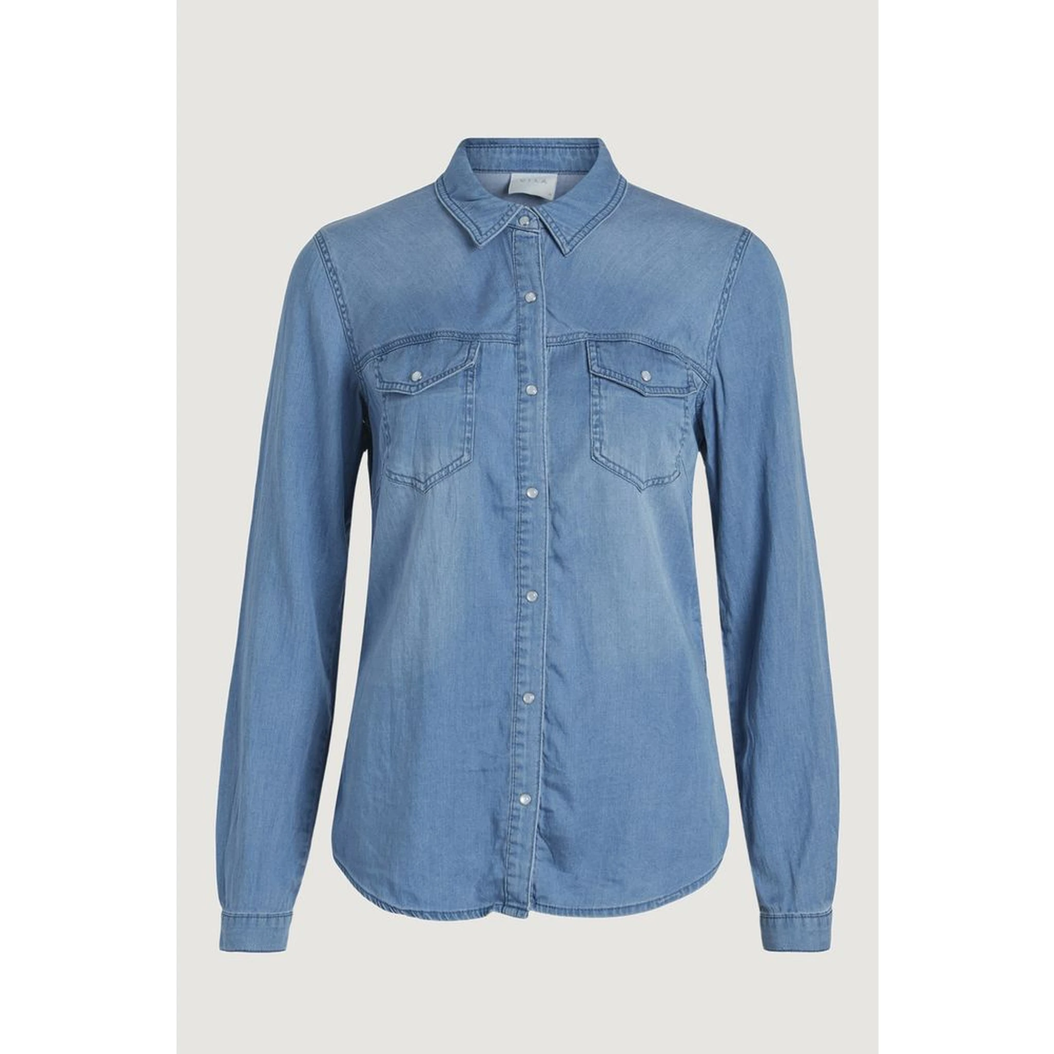 Light Blue Cotton Blouse