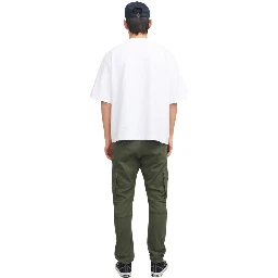 Green Cotton Skinny Pants