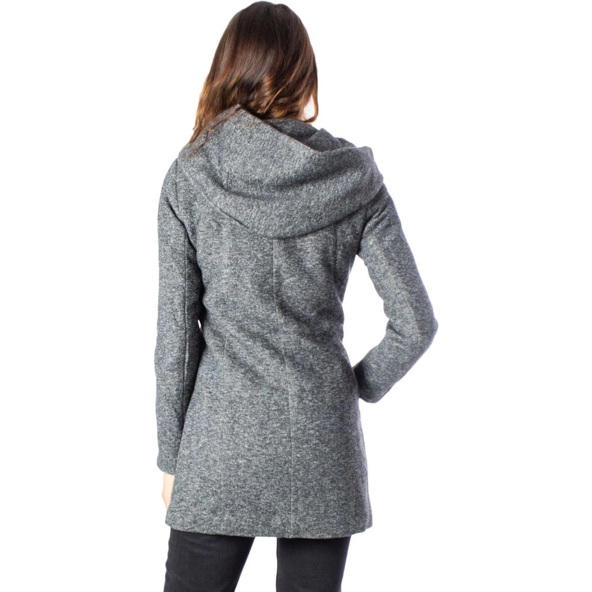 Gray Polyester Coat