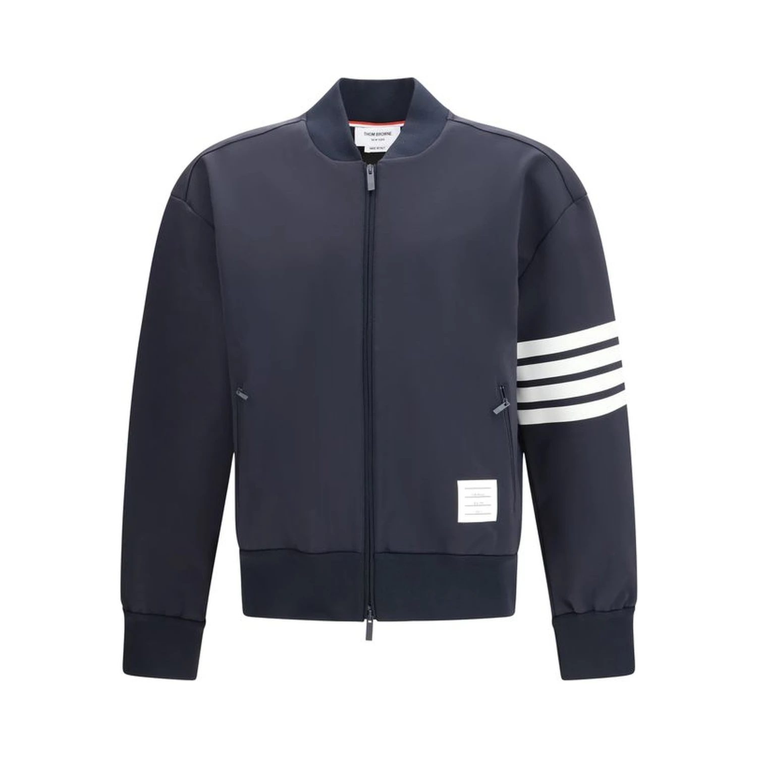 Blue Viscose Bomber