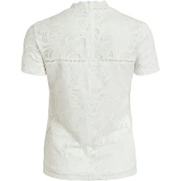 Cream Polyamide T-Shirt