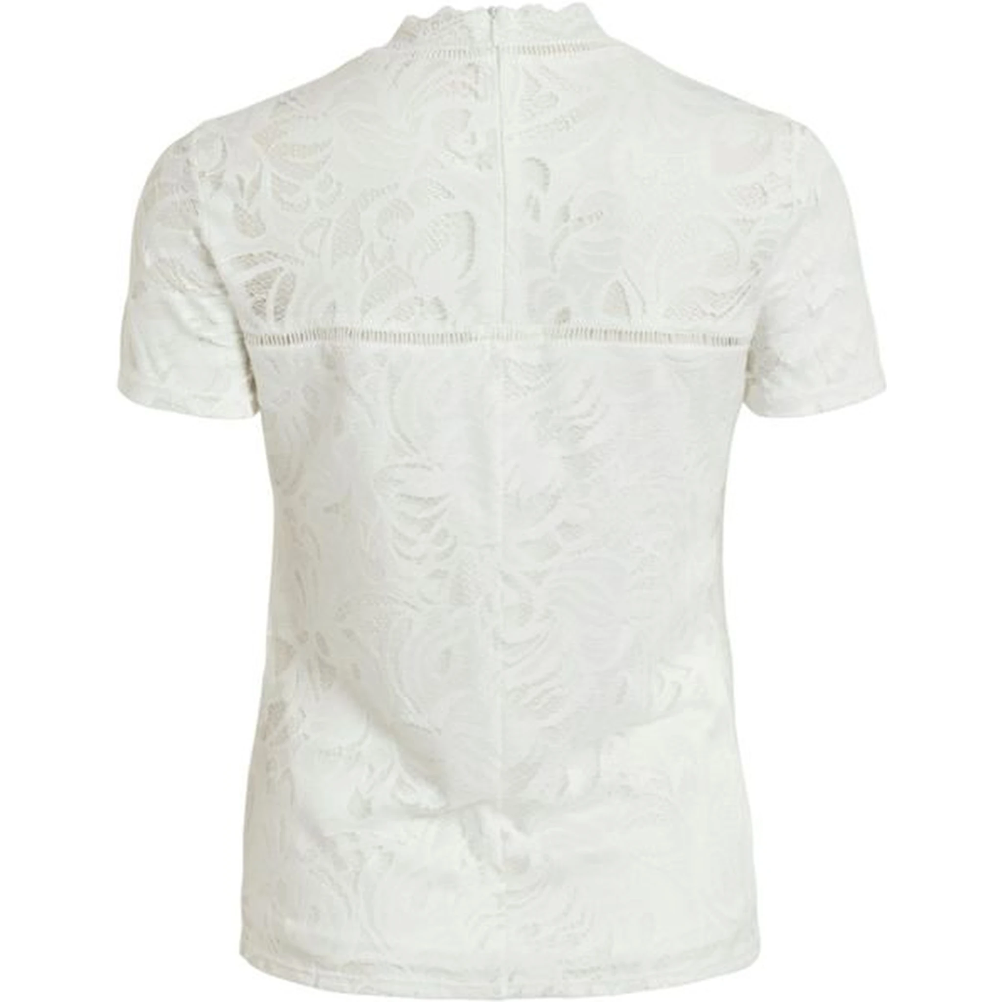 Cream Polyamide T-Shirt