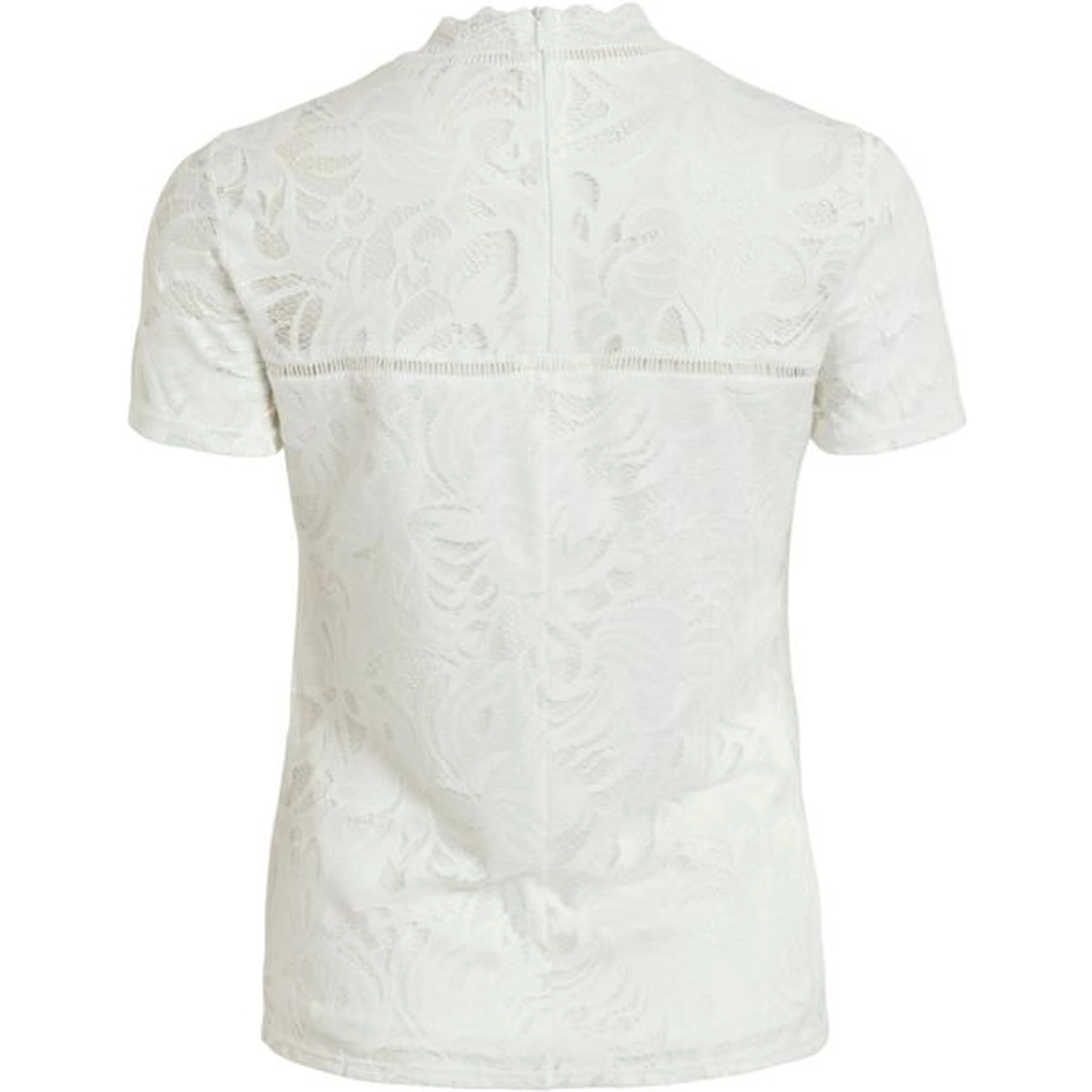 Cream Polyamide T-Shirt