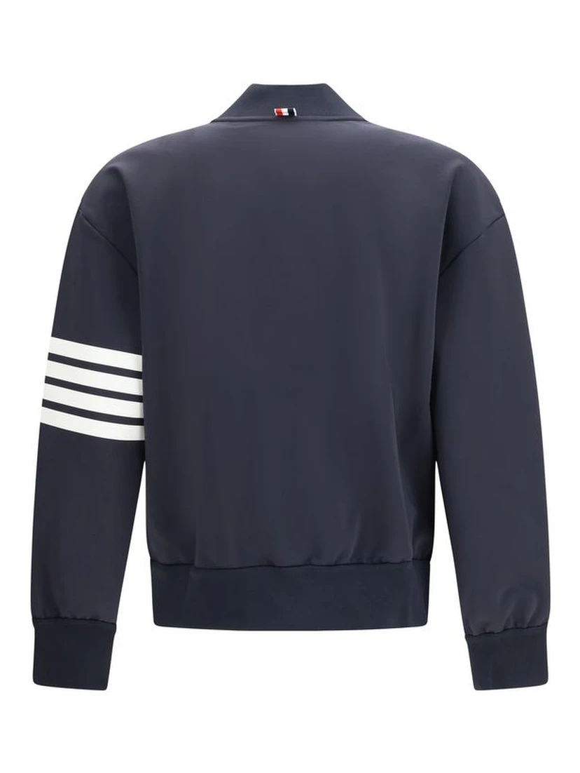 Blue Viscose Bomber