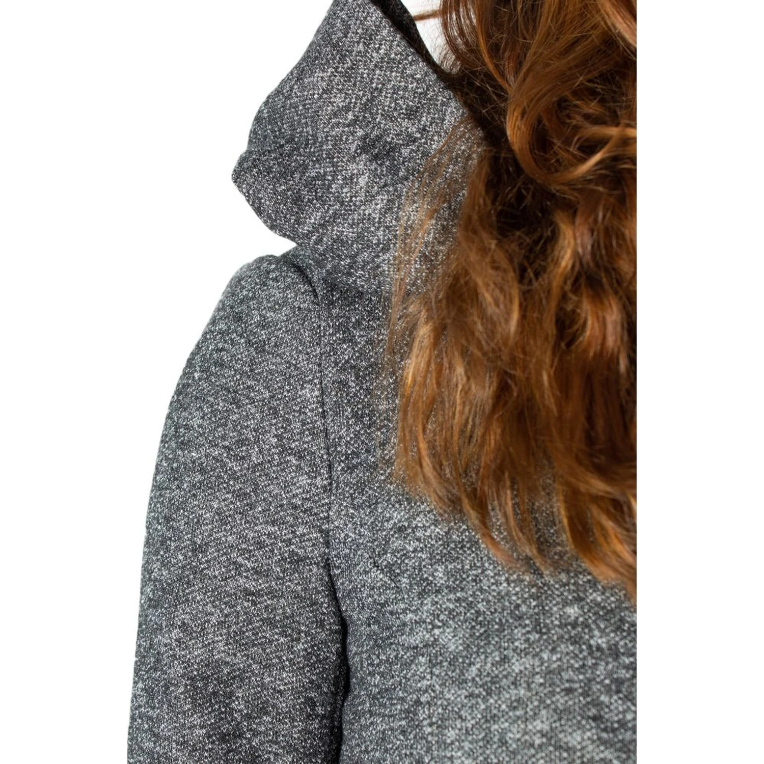 Gray Polyester Coat