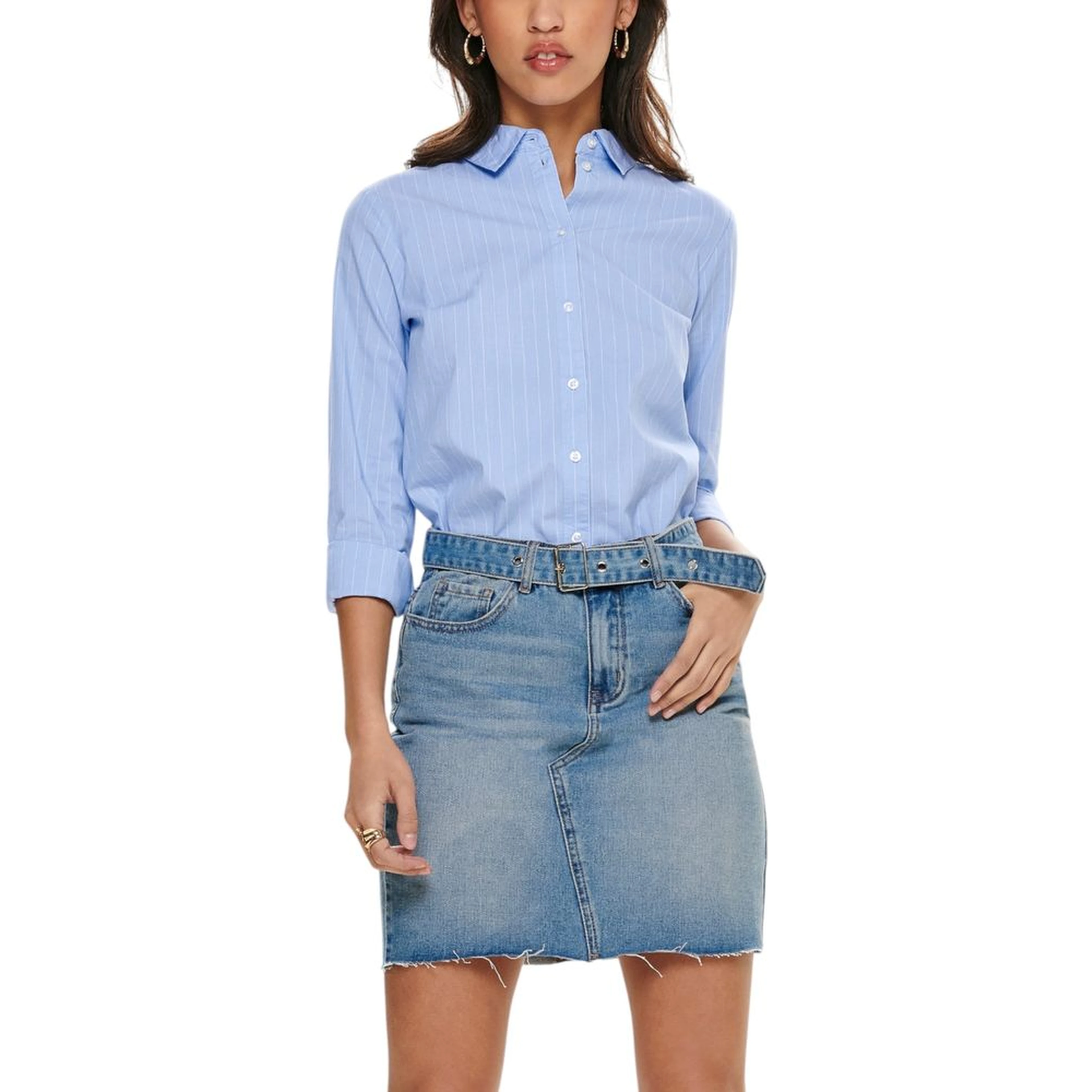 Blue Cotton Blouse