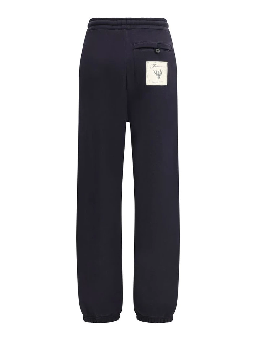 Blue Cotton Joggers (Workout Pants)