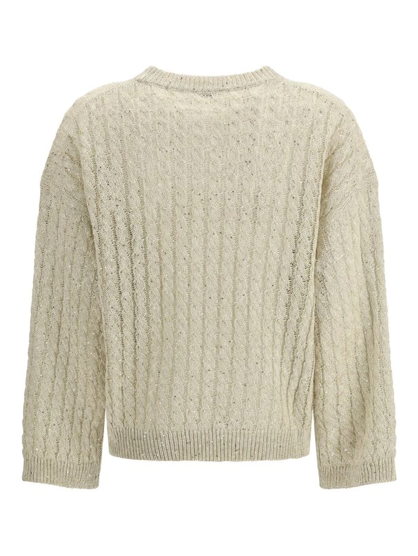 Beige Linen Sweatshirt