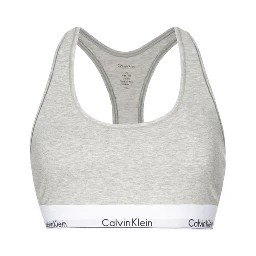 Gray Cotton Bra