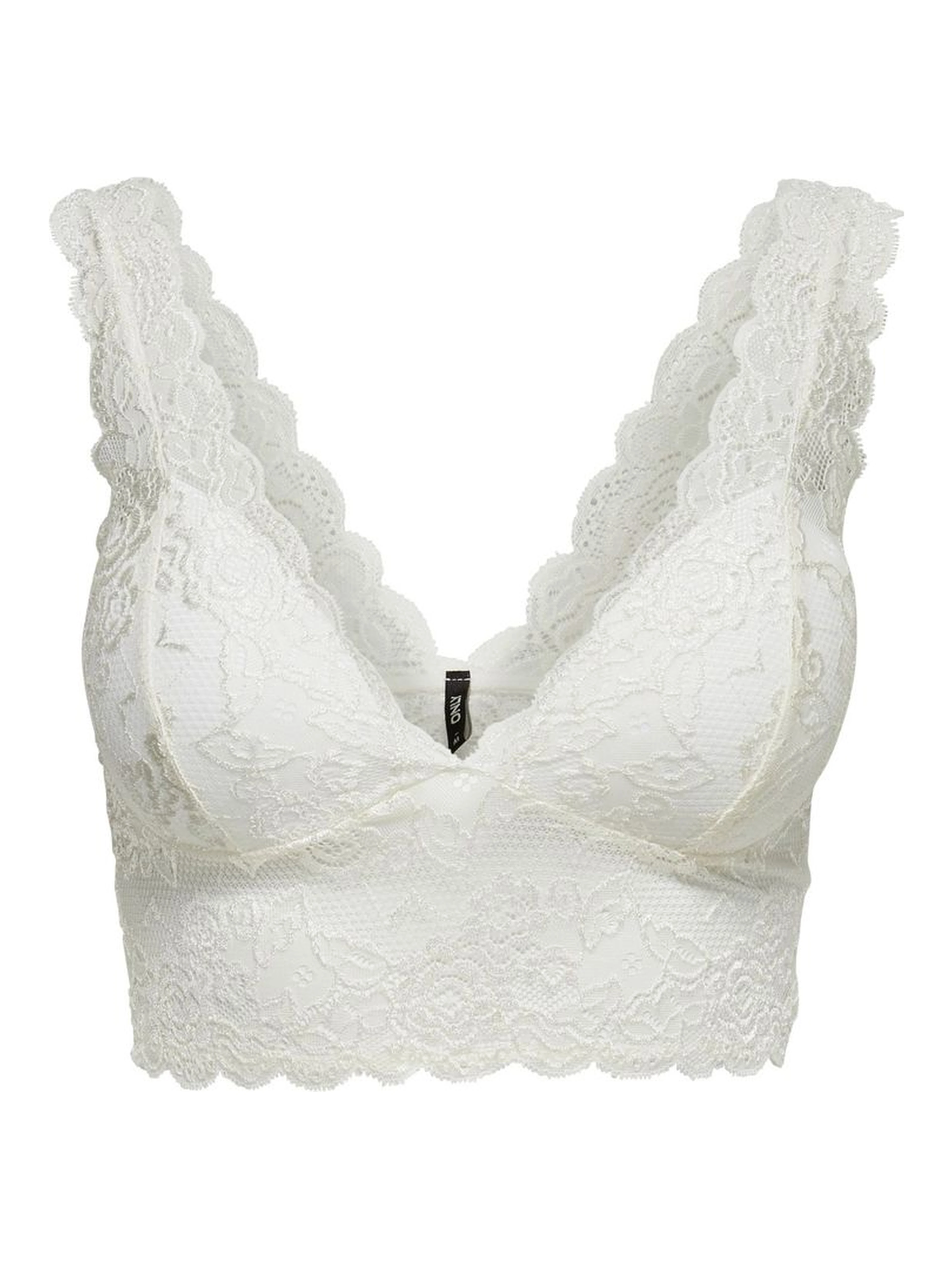 White Polyester Bra