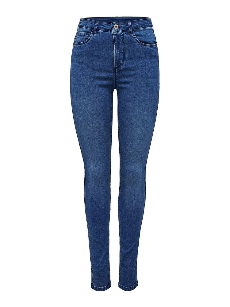 Light Blue Cotton Skinny Jeans