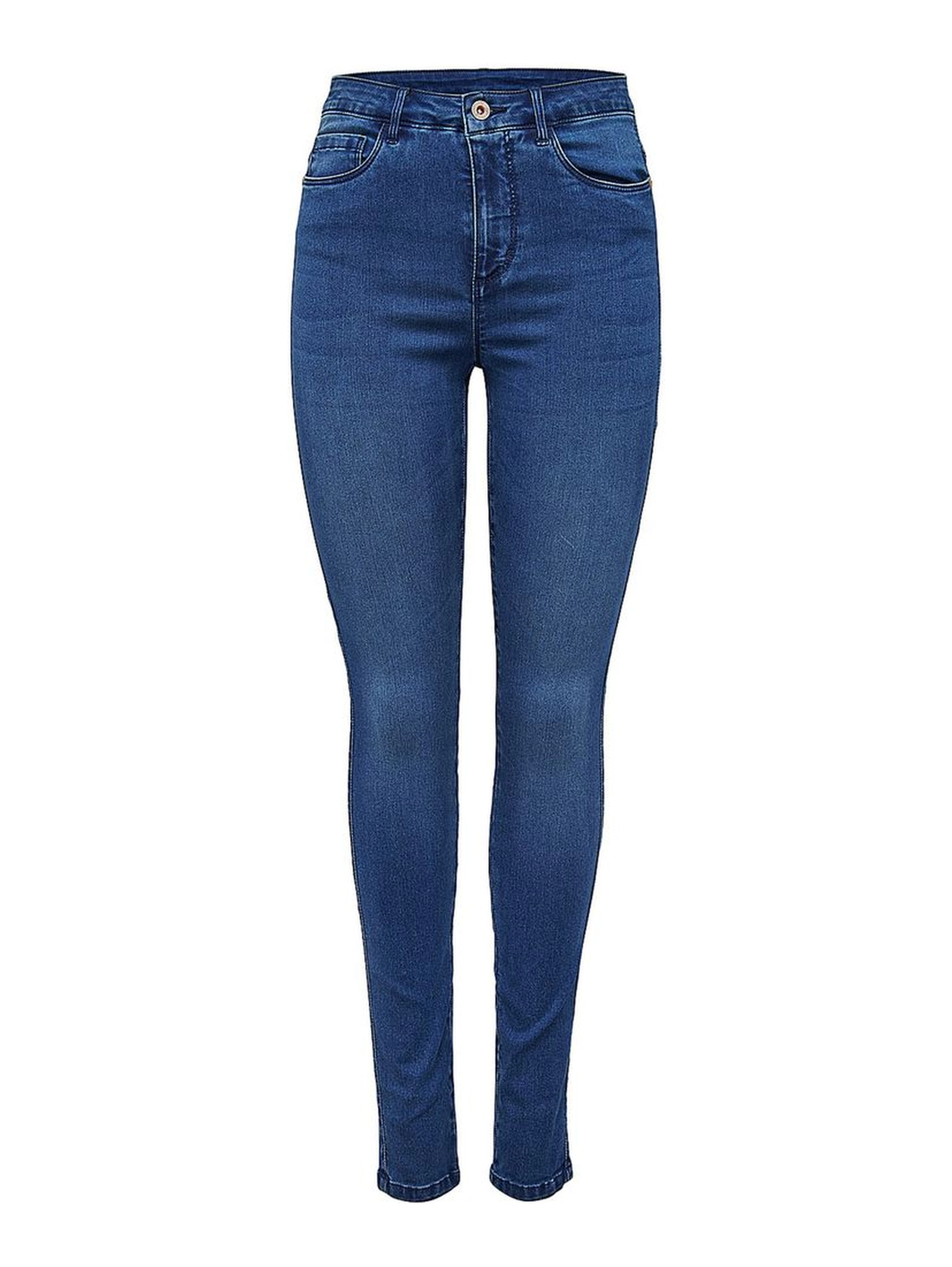 Light Blue Cotton Skinny Jeans