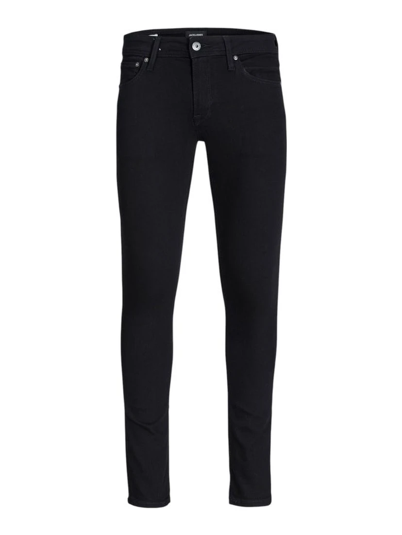 Black Cotton Skinny Jeans