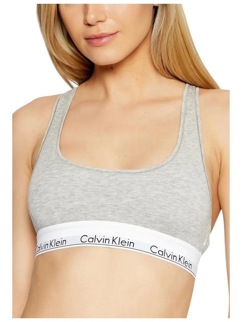 Gray Cotton Bra