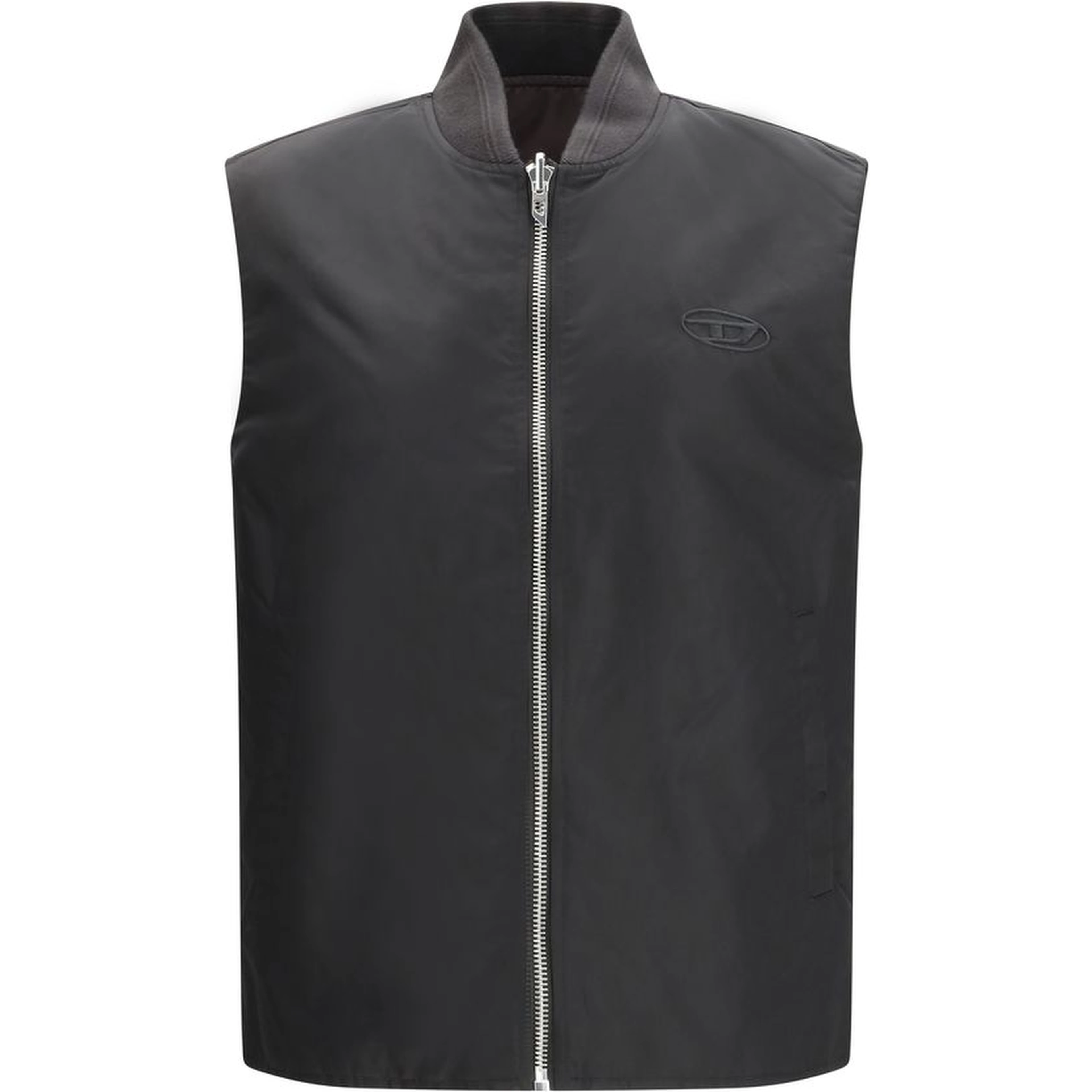 Brown Polyamide Sleveless Jacket