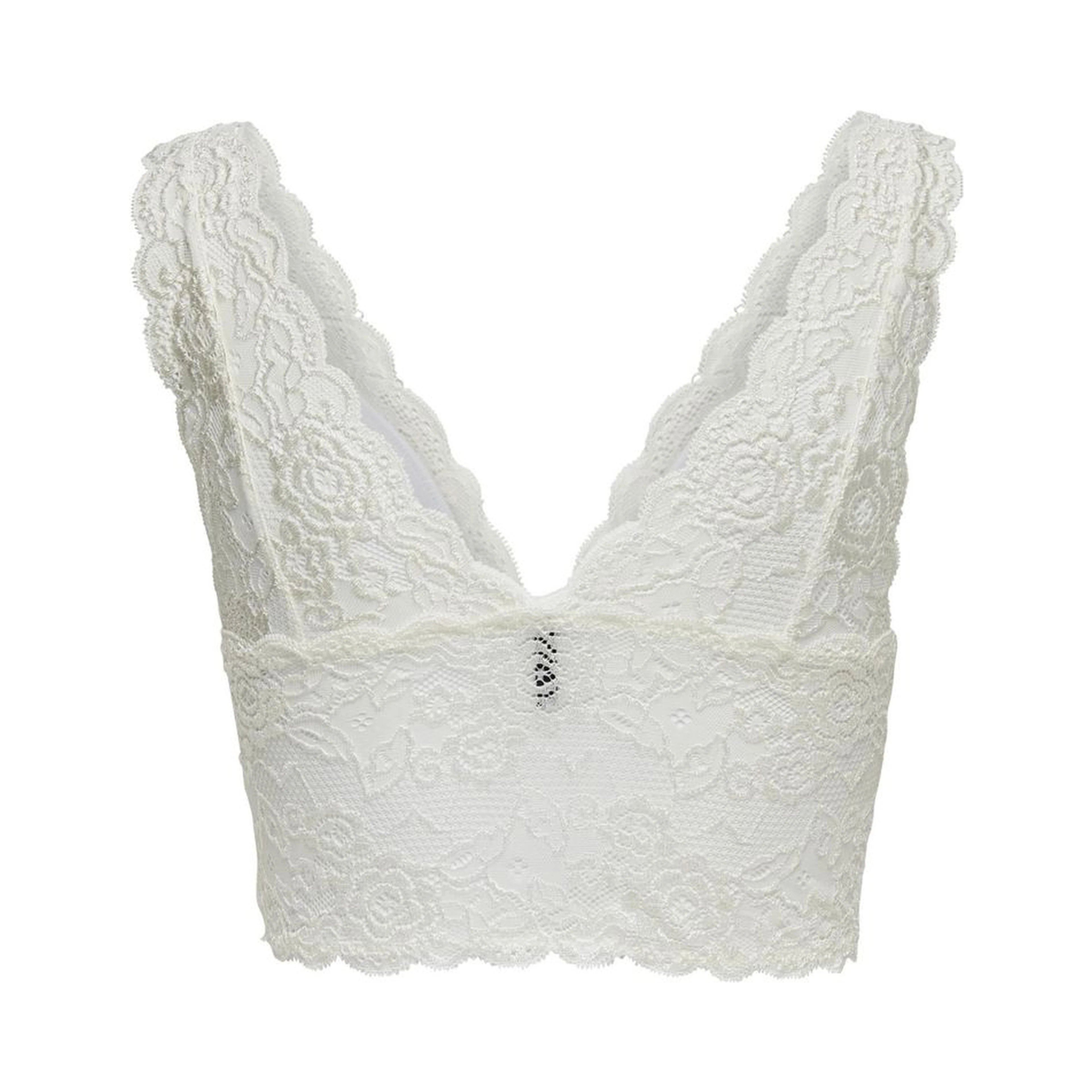 White Polyester Bra