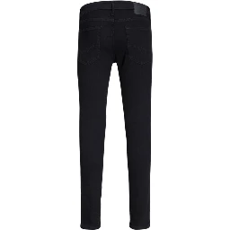 Black Cotton Skinny Jeans
