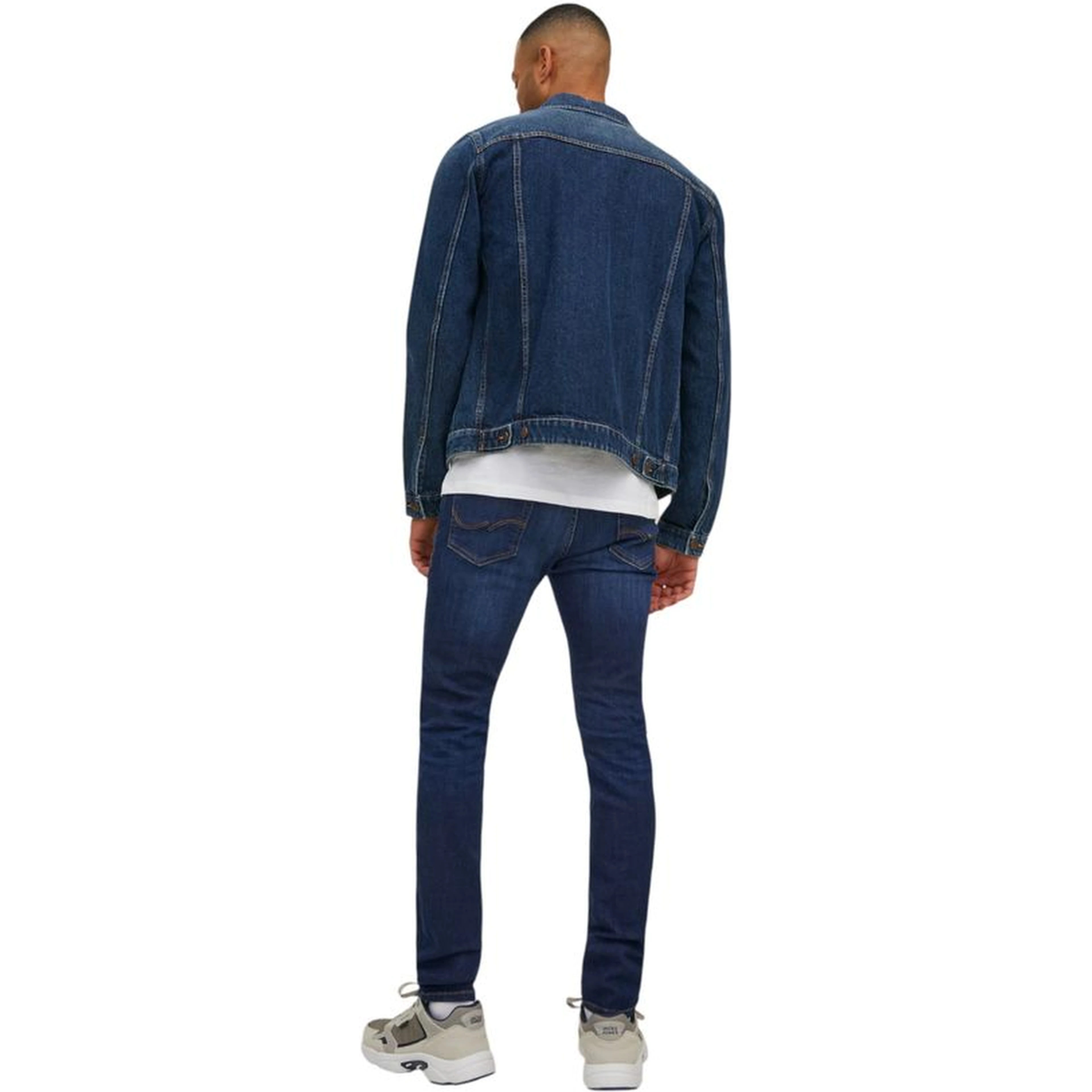 Blue Cotton Skinny Jeans