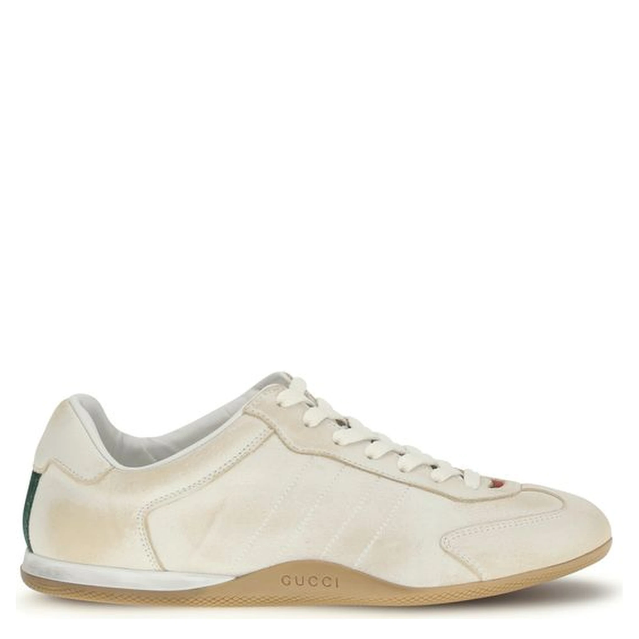 White Calf Leather Bos Taurus Low Top Sneakers