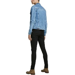 Black Cotton Skinny Jeans