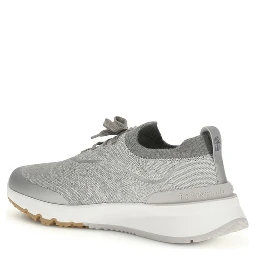 Gray Cotton Athletic Sneakers
