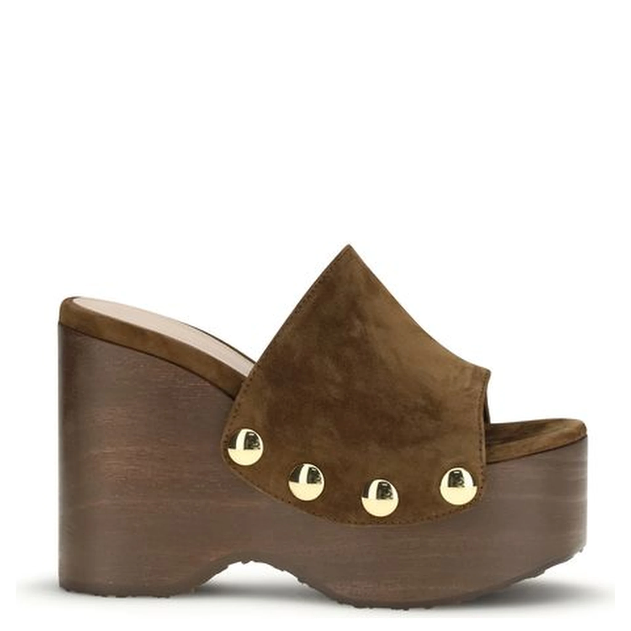 Brown Other Fibres Clogs