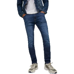 Blue Cotton Skinny Jeans