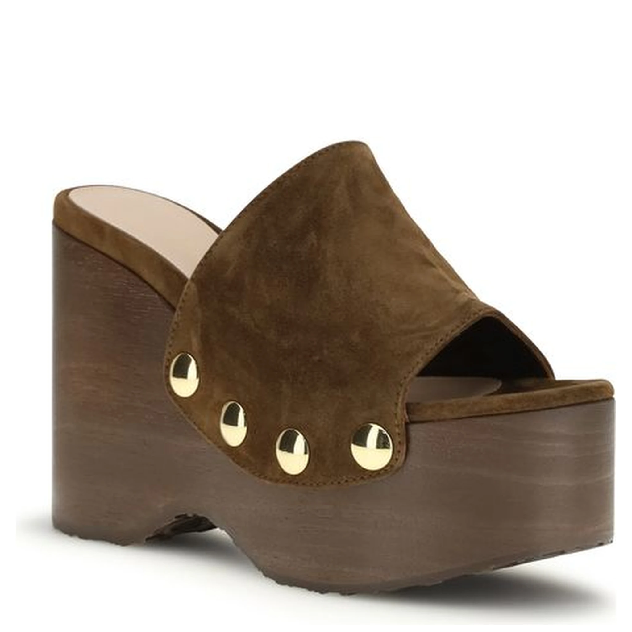 Brown Other Fibres Clogs