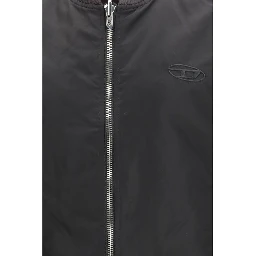 Brown Polyamide Sleveless Jacket