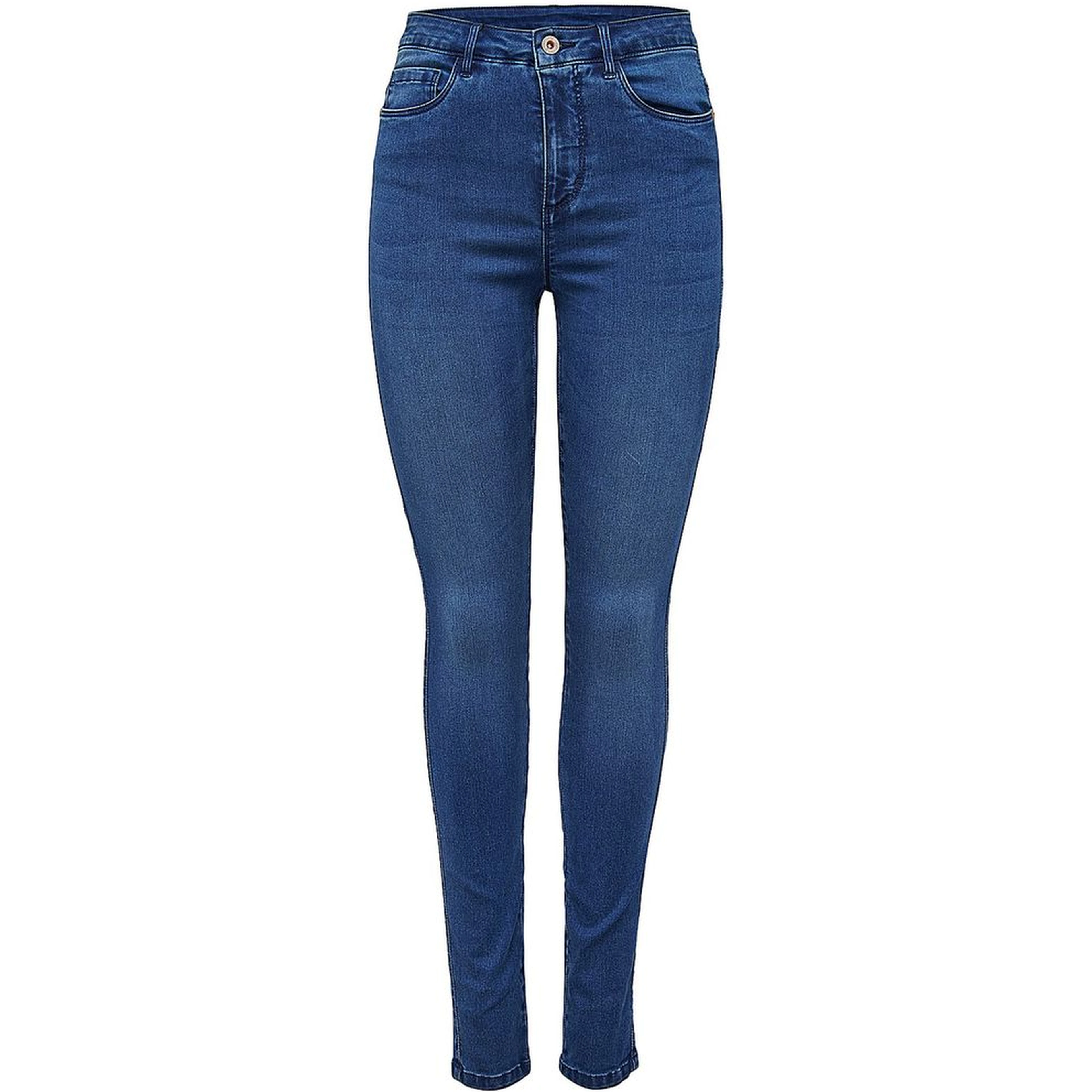 Light Blue Cotton Skinny Jeans
