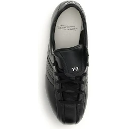 Black Calf Leather Bos Taurus Athletic Sneakers