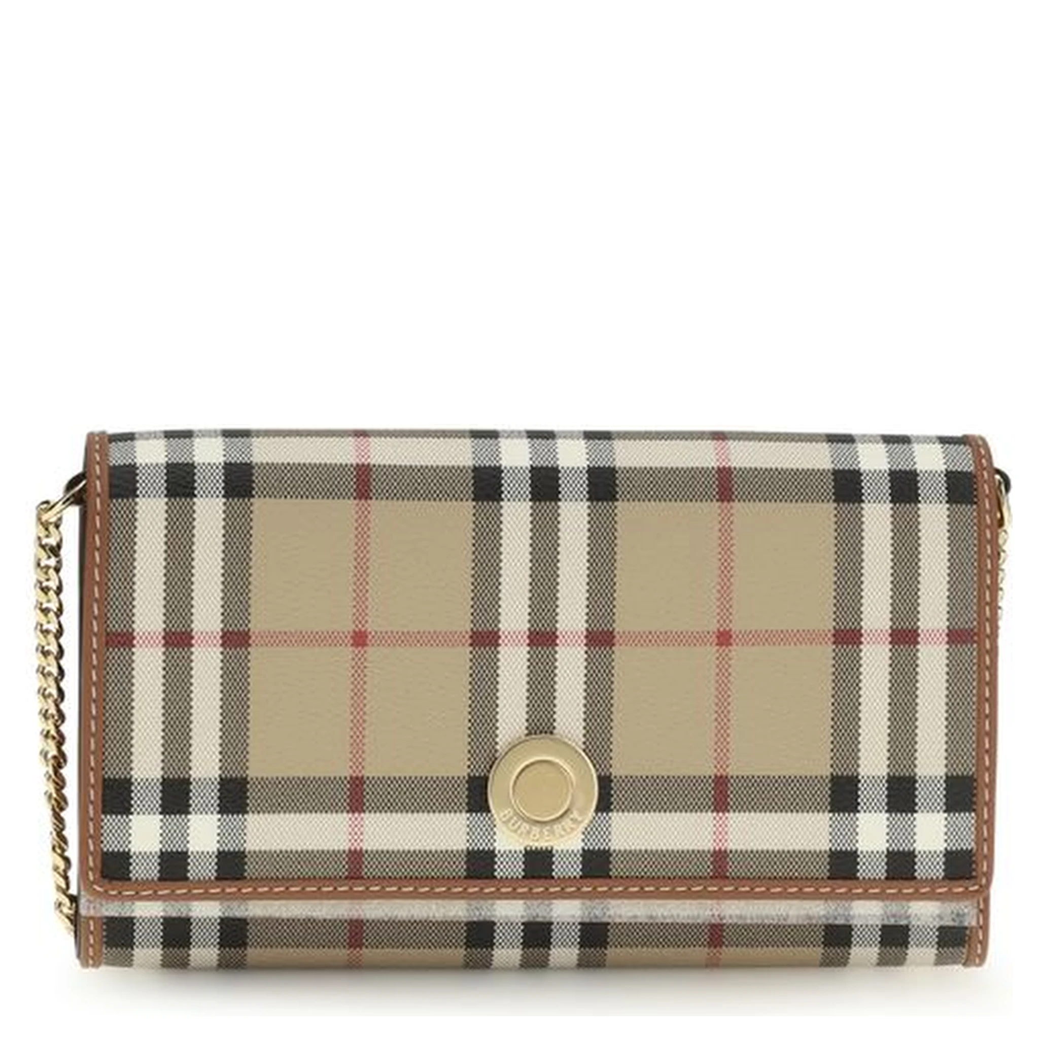 Beige Polyethylene Clutch Bag