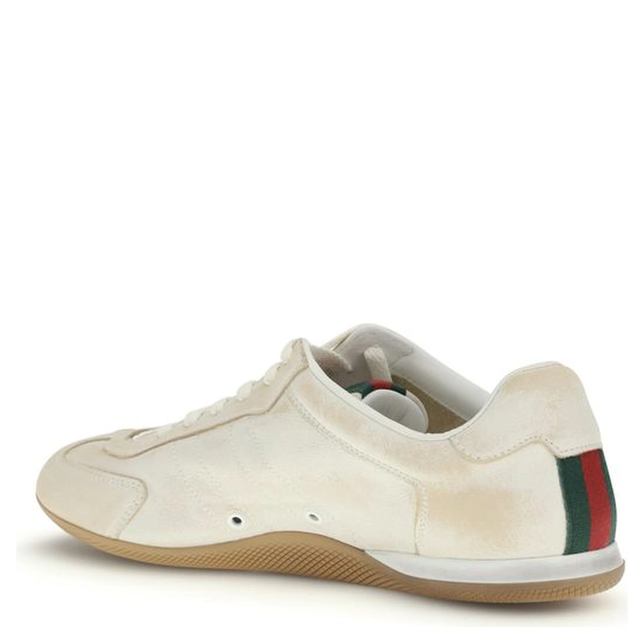 White Calf Leather Bos Taurus Low Top Sneakers