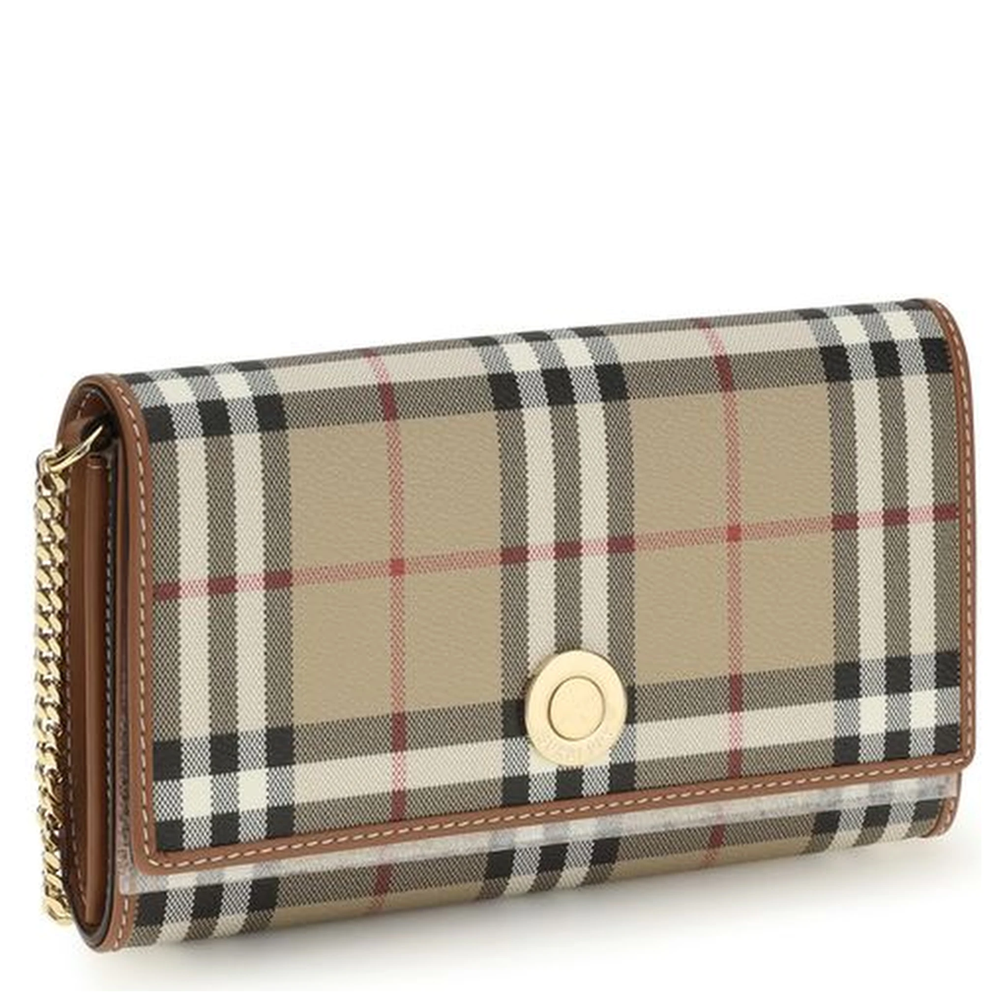 Beige Polyethylene Clutch Bag