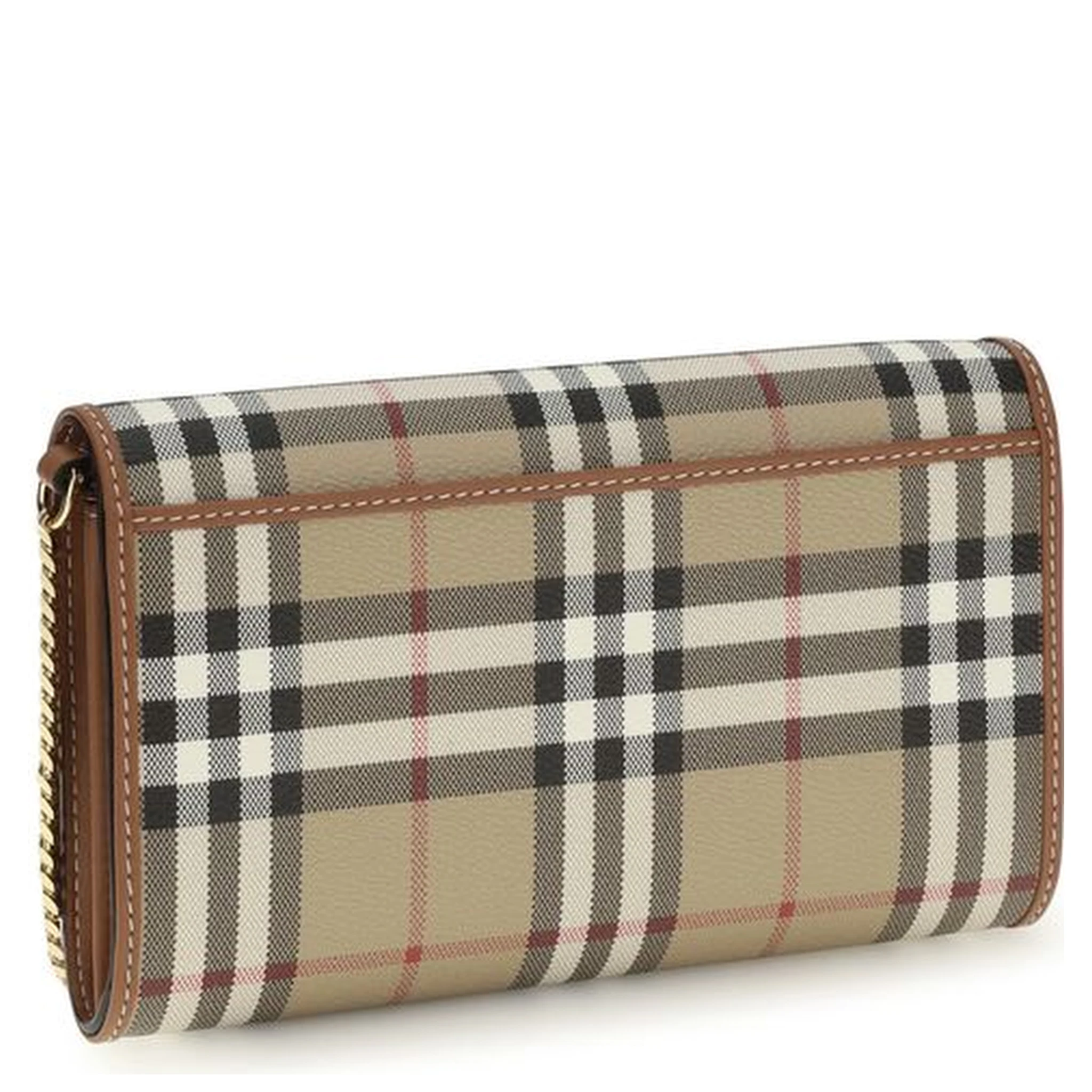 Beige Polyethylene Clutch Bag